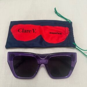Clare V. Purple Heather Sunglasses
